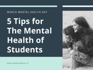 5 tips for the mental health of students