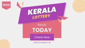 Kerala Lottery Result Today