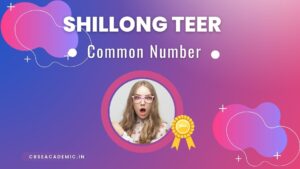 Shillong TEER Common Number