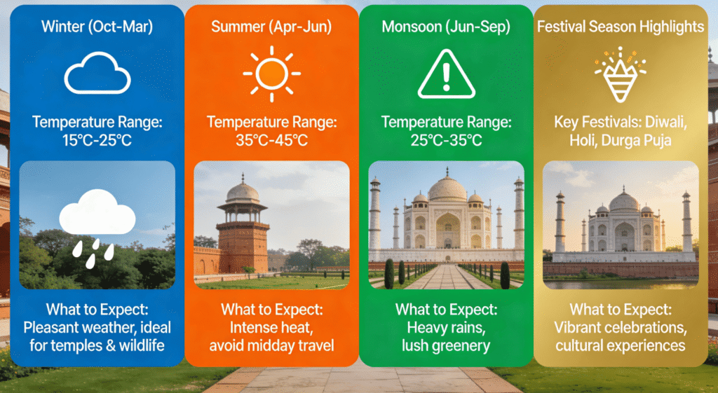 Best Time to Visit India: Seasons